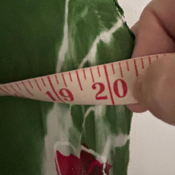 Green Floral Sundress, Below Knee Size Large NEW  j1 - Picture 2 of 4